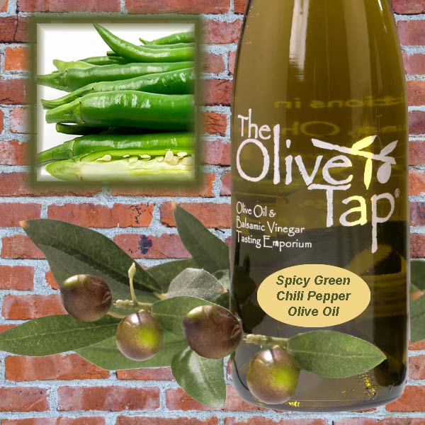 Spicy Green Chili Pepper Olive Oil