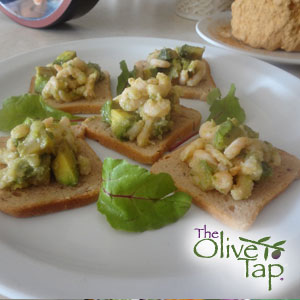 Asian Flavored Shrimp Avocado Canapé Recipe