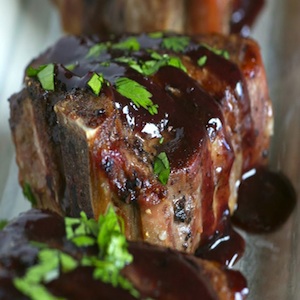 Blueberry Rosemary Lamb Chops Recipe