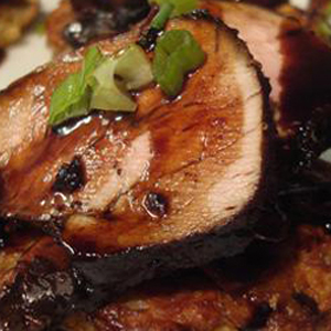 Barbecued Blackberry Pork Tenderloin Steaks Recipe