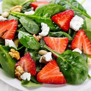 Spinach Salad with Strawberry Lime Vinaigrette Recipe