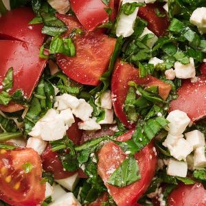 Tomato Basil Feta Salad Recipe