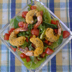 Carolina Coastal Shrimp N' Grits Entree Salad Recipe