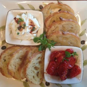 Roasted Cherry Tomatoes and Goat Cheese Crostini Recipe