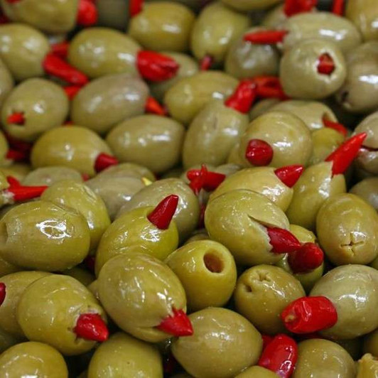 Fire in the Pit Stuffed Queen Olives